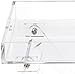Designstyles Acrylic Folding Tray Table – Modern Chic Accent Desk - Kitchen and Bar Serving Table - Elegant Clear Design