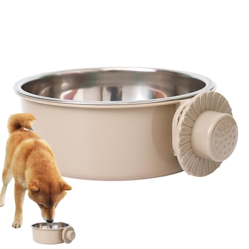 Montierte Futternapf für Haustiere: Erhöhter Edelstahl- Futterschüssel für Hunde, zur Wandmontage, fester erhöhter Teller für Futter und Wasser für Welpen, Design