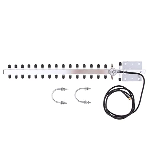 Almencla 1,5 m 2,4 GHz 25 DBI Antena direcional sem fio Yagi WLAN WiFi de alto ganho