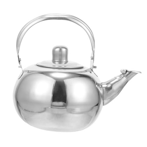 OKUMEYR Teiera Acciaio Inossidabile Con Infusore Bollitore Per Tè Da Design Elegante e Manico Ergonomico Perfetta Per Tè Sfuso e Bustine Per Uso Quotidiano Cucina