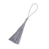 Photo Gallery yurosiay 100 mini nappe di seta, orecchini a nappa, morbidi e setosi, per la creazione di gioielli, souvenir, segnalibri, accessori fatti a mano, 20 colori (13 cm), argento-grigio Photo Gallery yurosiay 100 mini nappe di seta, orecchini a nappa, morbidi e setosi, per la creazione di gioielli, souvenir, segnalibri, accessori fatti a mano, 20 colori (13 cm), argento-grigio