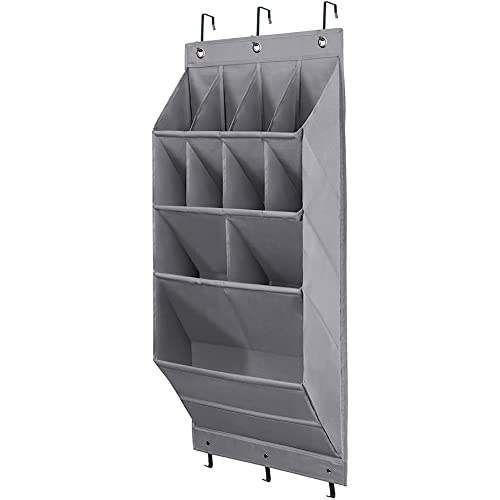 Xnuiasqe Organizador de Zapatos sobre la Puerta, Zapatero con Bolsillos Extra Profundos, Zapatero de Pared para Armario y Puerta Estrecha