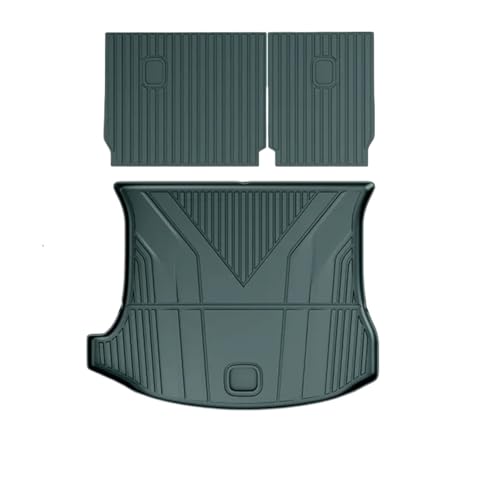 ���Q�b�W�}�b�g �p��Xiaomi YU7 YU 7 2025 2026 ���A�g�����N�}�b�g TPE �h���A���`�X�N���b�`�J�[�S���C�i�[�u�[�c�ו��ی�}�b�g�A�N�Z�T���[ �ԗp�g�����N�}�b�g(Green 3PCS)