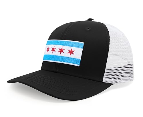Image of International Tie City Hat for Men and Women, Adjustable Snapback Trucker Baseball Cap with Embroidered Patch