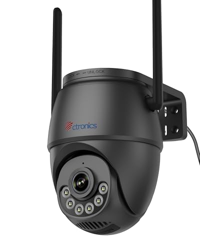 Amazon.co.jp: Ctronics 3K 5MP 防犯カメラ 屋外 5GWiFi 自動追尾 人