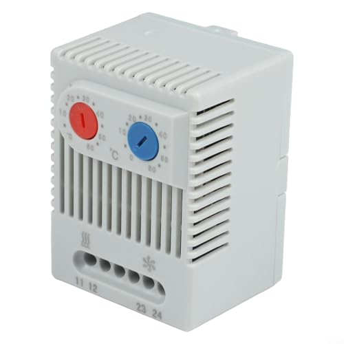 Yuanpgky Interrupteur mécanique pour systèmes de chauffage et de refroidissement, plage de 0 à 60 °C, montage sur rail DIN (35 mm), certifié IP20, compatible KTO011/KTS011/ZR011 (ZR011)