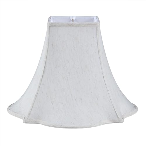Aspen Creative 34013 Handsewn Pagoda Spider Lamp Shade in Beige Linen Fabric (6" x 16" 12")