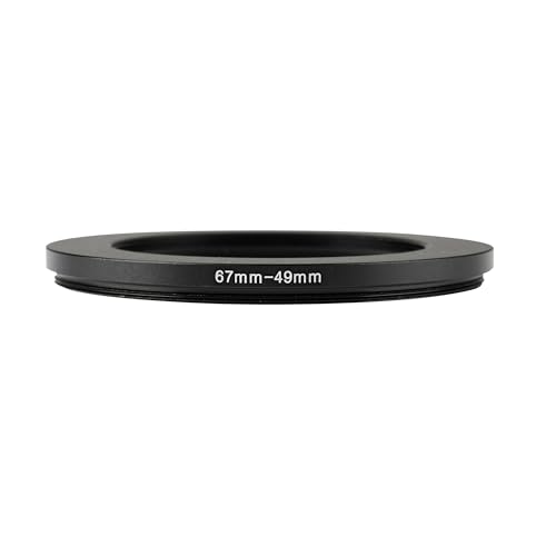 Image of 67-49mm Step-Down Ring Adapter, 67mm to 49mm Step Down Filter Ring for 67mm Lens Install 49mm ND CPL UV Camera Lens Filter(67mm-49mm)