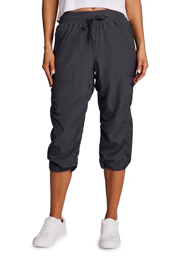 RBX Active Women's Lightweight Capri Pant Drawstring...