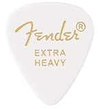 Para ti: 1 x Fender 351 Shape Classic Picks – X-Heavy – Color blanco