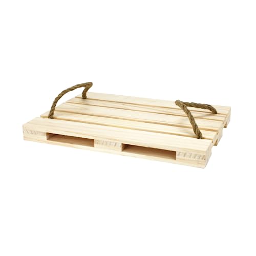 Ard'time - Plateau de Présentation en Forme de Palette, Plateau à Apéritifs, à Fromage, Charcuterie, à Goûter, Tapas, Desserts, Fruits, Bois Robuste, Plateau de Service