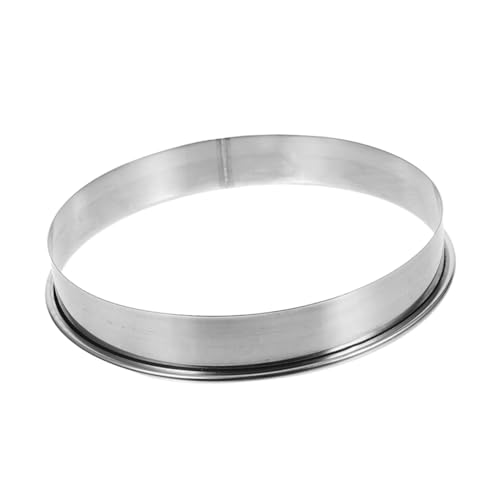 Unomor Stainless Steel Nonstick Pizza Ring Mold Round Baking Tool for Pizzas Tarts Pancakes and Biscuits Easy to Handle for Precision Baking