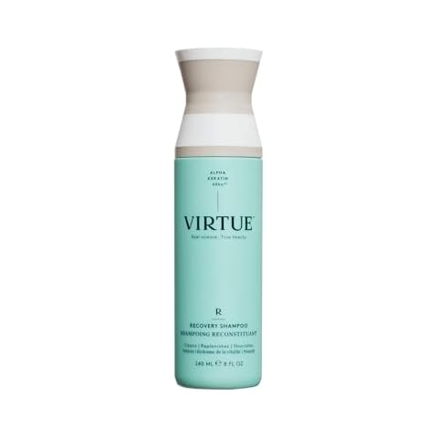 Virtue Recovery Sulfate Free Shampoo with Keratin and Baobab Seed Oil for Damaged Hair, Color Safe Cover