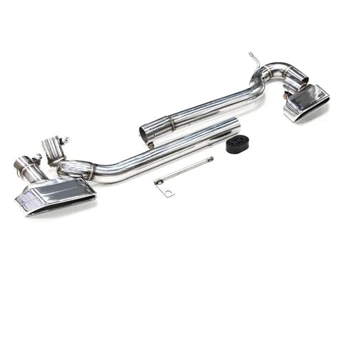 Tuyaux d'échappement double carré argenté pour silencieux arrière F10 F11 G30 G31