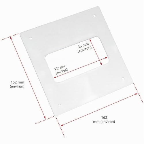 SPARES2GO Kit d'aération extérieur universel pour climatiseur 100 mm, 125 mm, 150 mm (blanc) – vue 7