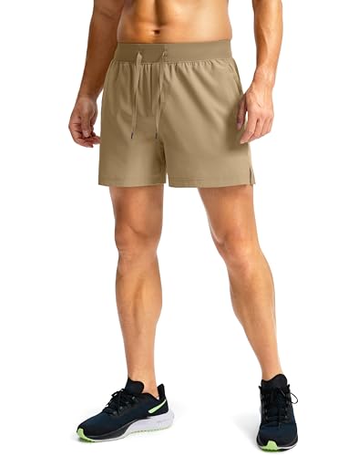 Image of Soothfeel Men's Running Shorts with Zipper Pockets 9 inch / 7 inch / 5 inch Quick Dry Eight Basketball Gym Workout Athletic Shorts