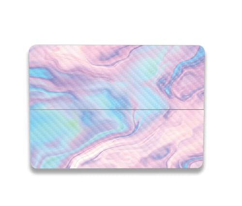 Image of MightySkins Carbon Fiber Skin Compatible with Microsoft Surface Laptop Studio 2 (2023) Full Wrap Kit - Pastel Wave | Protective, Durable Textured Carbon Fiber Finish | Easy to Apply | Made in The USA