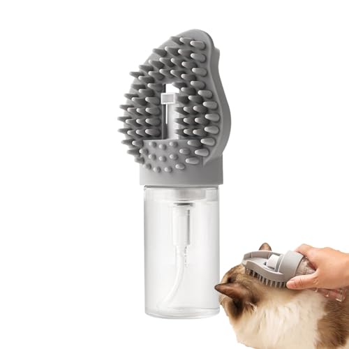 Zopoee - Hundebad-Bürste,Pflegezubehör Mit Seifenspender,Welpen Massagebürste | Für Hunde Und Katzen Zur Pflege, Bei Haaren, Für Massage, Beim Baden, In Der Dusche Und Im Badezimmer