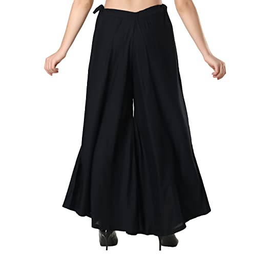 Image of Super Soft Flared Solid Rayon Sharara In 10 Attractive Colours For Women's And Girl's