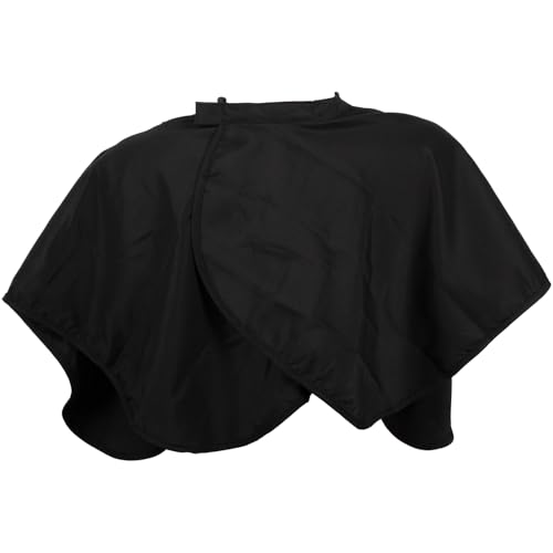 forpro low fluorine makeup cape professional mid-length beauty cape with adjustable velcro closure 27534 x 3034 black