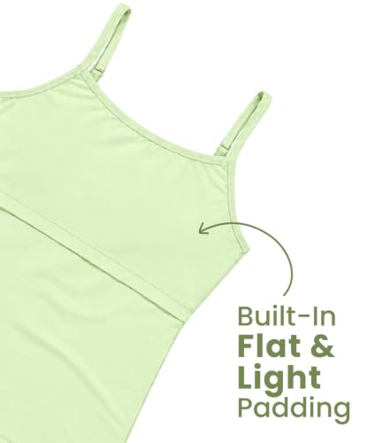 Image of Lily Chic Padded Camisole for Girls, Cotton Puberty Slip, Pack of 2