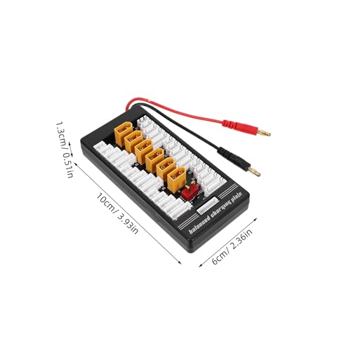 Placa de carga equilibrada de multibatería conector XT60 para drones RC 2