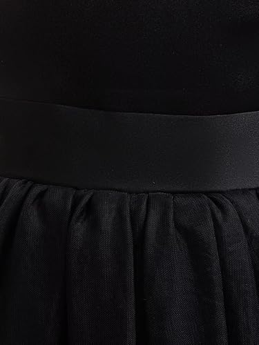 Image of TAGAS Girls Princess Party Dress | Mesh Layered Fit & Flare Frock for Girls | Pearl Embellished Tulle Dress | Birthday Dressess | Wedding Kids Fancy Frock (3-11 Years)