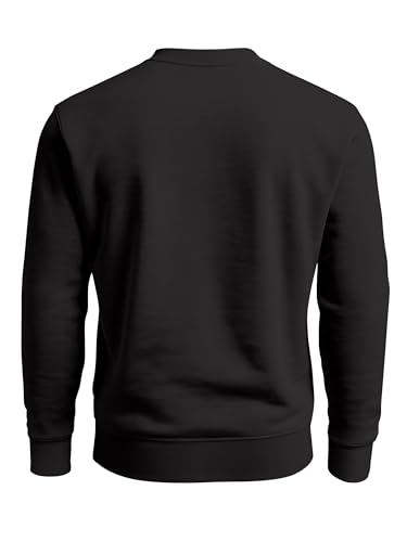 Tenue de Noël pour homme MoonWorks pull imprimé élan renne sweat d'hiver - 5