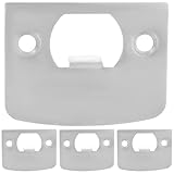 SHERCHPRY 4 Piezas Placa de Impacto para Puerta Refuerzo de Acero Inoxidable y Superficie Lisa, Repuestos para Resbalón en Puertas Acorazadas
