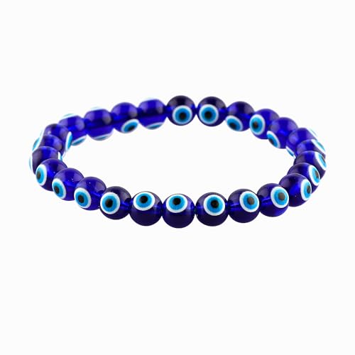 CRYSTALIS Protection & Good Luck - Evil Eye Elastic Beaded Stretch Bracelet, Chakra Healing Beads Jewelry for Men & Women, Adjustable Bracelet, Gift Giving Bracelet, 7.25 to 7.50 inch2