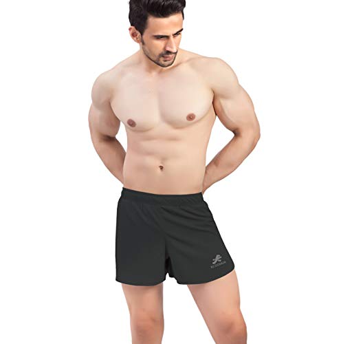 ReDesign Apparels Mens 3″ Ultra Running Marathon Split Shorts with Inner Mesh Liner