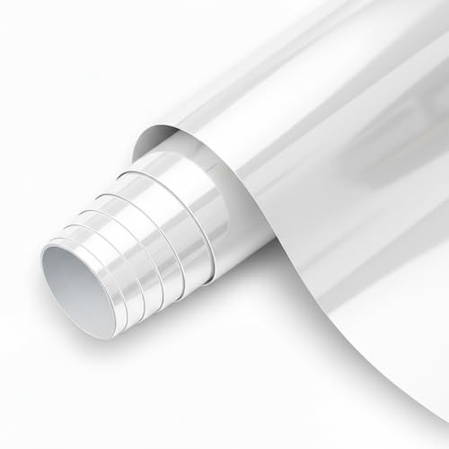 Revestimiento de Vinilo Autoadhesivo Profesional para Pared, Puertas, Muebles, Cocina y Baños – Espejo Blanco – Alta Resistencia – GT2124 - Envío desde España - 124 x 300 cm