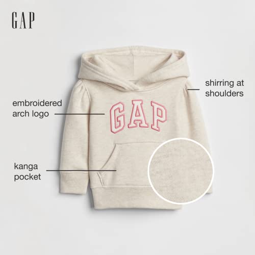 Gap Baby Girls Logo Pullover Hoodie Sweatshirt, Heather Grey, 2T Us #TOP1