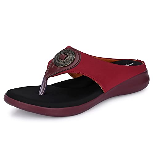 Image of Centrino Women Thong Sandals & Comfortable Ortho Care Sandal For Ladies | Fashion Wear Sandal & Chappal | Soft Cushioned for More comfort (2854)