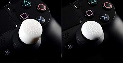 8pcs Various Size Thumb Grips for Controller Analog Sticks - White