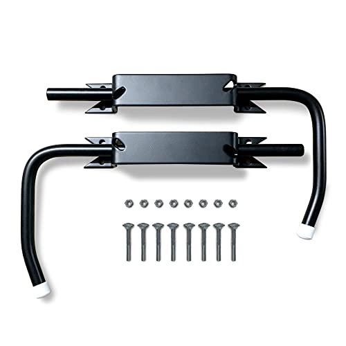 BLOQUE VOLET NOIR: 2 Arrêts de volet 1 droit + 1 gauche. Avec poignée pour ouvrir et fermer facilement tous volets battants. Blocage des volets ouverts. Facilité et...