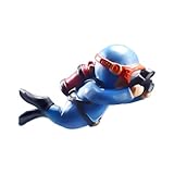 Decoración de acuario lindo pequeño buceador decoración de acuario flotante accesorios de acuario accesorios de peces para acuario