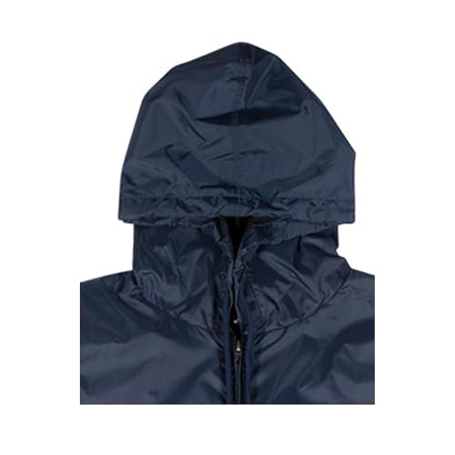 SANTA CRUZ Dot Hooded Windbreaker L/S Skateboard Jacket for Youth, Navy, XS3