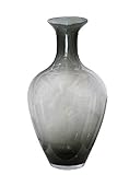 ARTE REGAL Jarrón de Cristal Anfora Oscuro