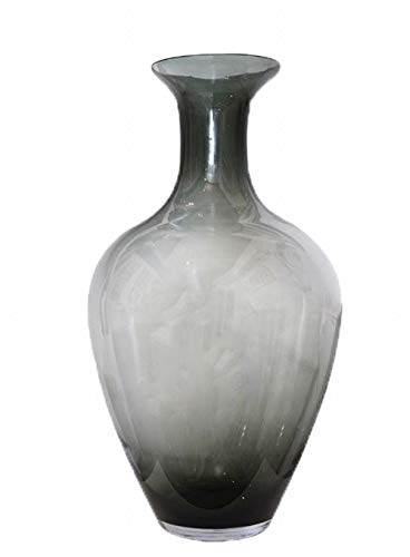 ARTE REGAL Jarrón de Cristal Anfora Oscuro