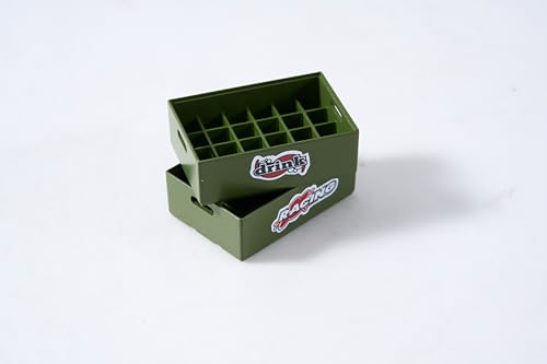 FMS Simulation Mini Beer Crate Container Decoration Fake Props Accessory for FCX18 RC Crawler Car