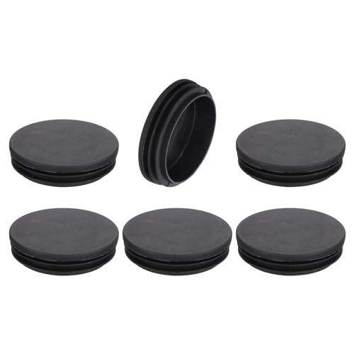 uxcell Round Plastic Plug,70mm(2.76") OD Furniture Leg Pipe Insert 6Pcs