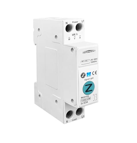 Compteur d'énergie intelligent TOB9Z-6 disjoncteur avec mesure kWh et relais 20A
