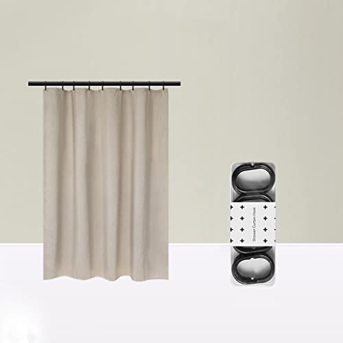 FANCUF Waterproof Shower Curtain Bathroom Bathtub Partition Linen Fabric Home Large Curtain (Color : E, Size : 150 cm*180 cm)