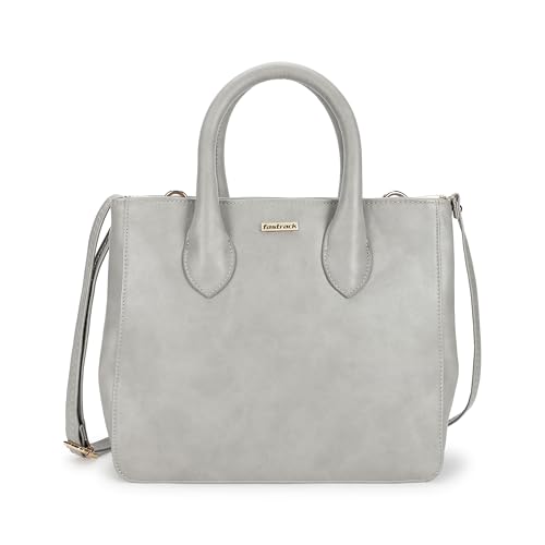 Image of Fastrack Structured Solid Satchel Bag for Women, Girls & Ladies | Detachable Sling Strap | Ladies Purse Handbag