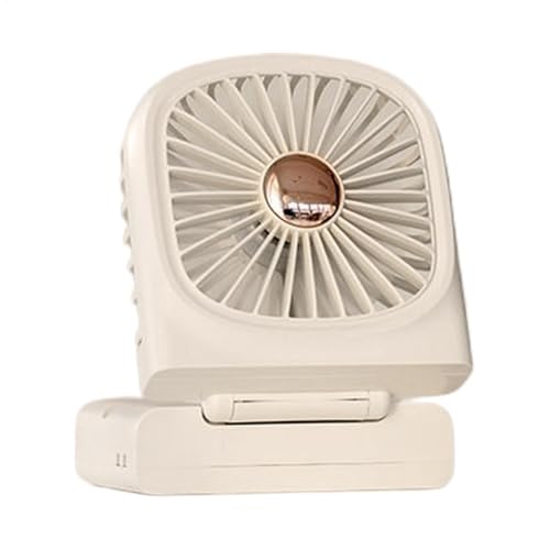 Ventilador de mano portátil, ventilador de escritorio pequeño, ventilador de refrigeración, con pantalla digital, para uso en interiores y exteriores, dispositivo para clima cálido, diseño resistente,