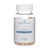 REGENEPURE - Advanced Maximum Strength Hair Loss Supplement, with Biotin to Support Hair Growth, 90 Capsules
