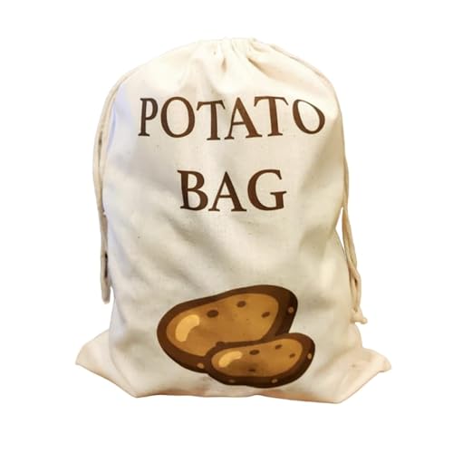 30x40CM Cotton Potato Bag for Storing Potato Sack for storage Potato Storage Bag, Sack of Potatoes (1), 30x40 centimeters - Image 2