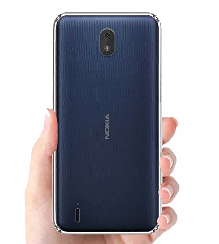 Image of Soft Flexible Silicone Back Cover Compatible with (Nokia C01 Plus, Transparent Case)