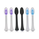 Toothbrush Heads Replacement Compatible for Jetwave Sonic Edge Toothbrush, with Head Cover 6 PCS